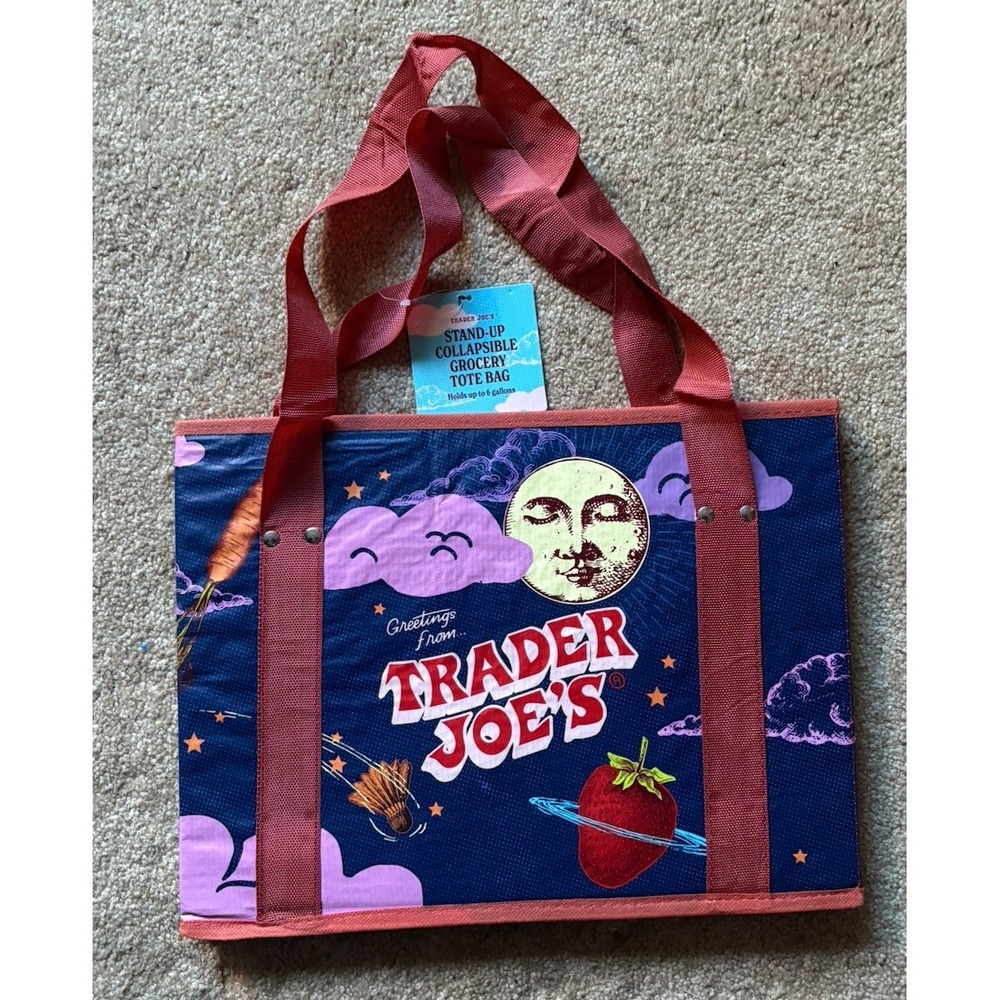 Trader Joe's Collapsible  Reusable Tote New